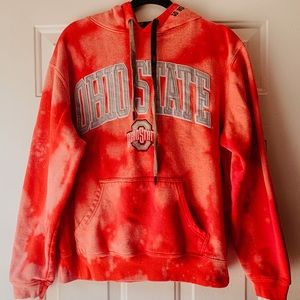 SOLD✰OHIO STATE BLEACH DYED HOODIE✰